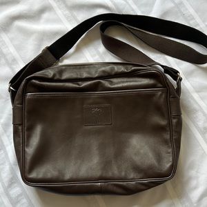 LONGCHAMP Nylon & Leather Briefcase / Laptop Bag — Card